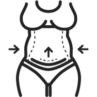 Localized Fat Deposits in the Midsection