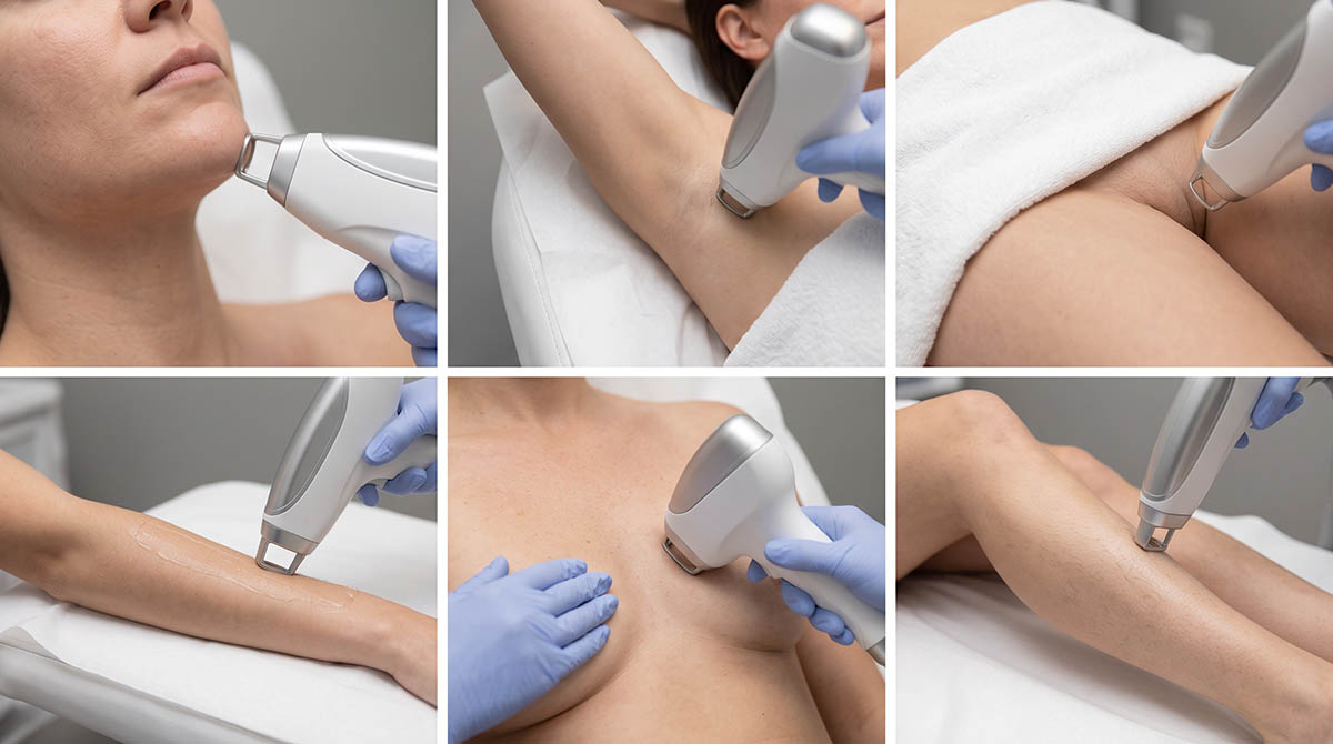 Laser Hair Removal by Treatment Area