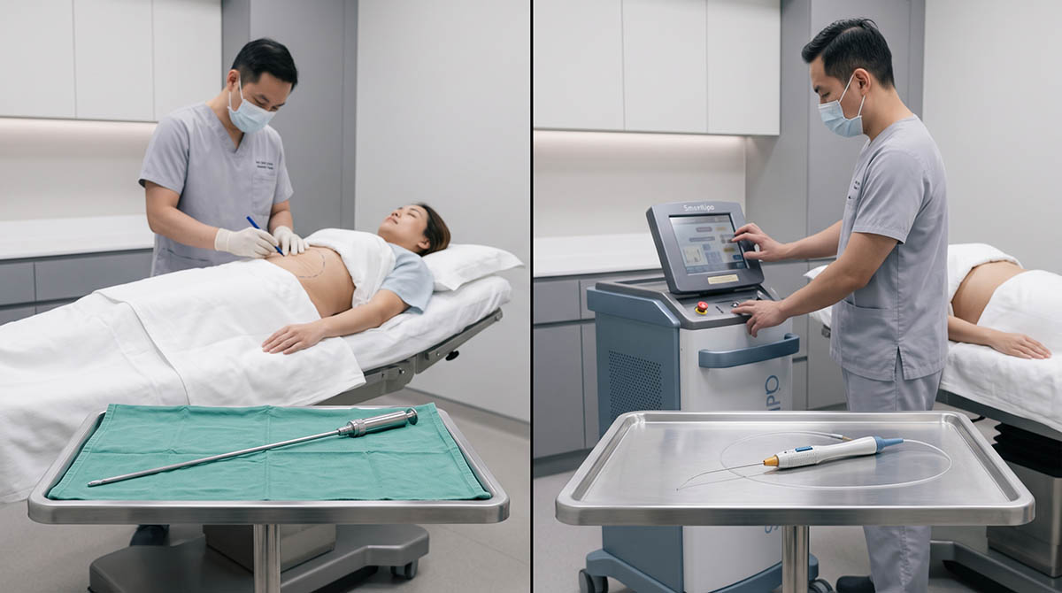 Smart Lipo vs. Traditional Liposuction